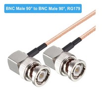 RG179 케이블 75 Ohm BNC 남성 직각 플러그 커넥터 어댑터 비디오 카메라 SDI 캠코더 HD-SDI/3G-SDI/4K/8K, 01 BNC M90 to BNC M90_15 5M