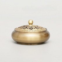 플랫 버너순수 구리 향 버너 가정용 실내 백단향 평평한 바닥 스토브 홈 인테리어 거실 장식품, 01 A