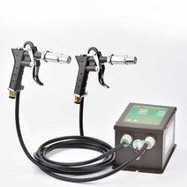 이온건 정전기 방지 제전건 공업용 블로워 분진 제거, 더블 건+이온 발생기(풍속 조절 가능)