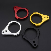 3154mm 범용 스티어링 댐퍼 브래킷 포크 클램프 지원 홀더 바이크 오토바이 레이싱 거리 ATV 전기 스쿠터 킥보드, [01] Silver 50mm