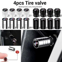 4PCS 자동차 금속 타이어 밸브 공기 줄기 모자 BMW M 성능 E36 E46 E90 E60 F10 F30 E39 F20 E87 E92 G30 X5 E70 E91 G20 X1, 6J Balck, For Performance
