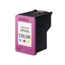 HP 63 XL 호환 대용량 프린터 잉크, 컬러 63XL C