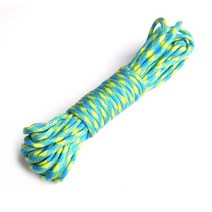 페러글라이딩 장비 체험 가격야외 등반 낙하산 코드 끈 로프 가닥 등산 캠핑 생존 장비, 청록색, 100피트