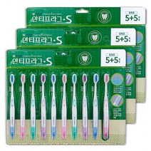 Anti-Plaque S 부광 안티프라그S 탄력모 5+5 칫솔, 3Set