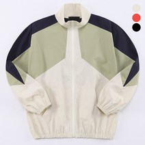 후앙스 오버핏 숄더 배색 아노락 집업 바람막이 TBJP-1022