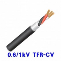 0.6/1kV TFR-CV 25SQ 1C [10M] KS C IEC 60502-1 트레이 난연 소방케이블 90도, 적색(RED)
