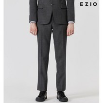 이지오 스트라이프 패턴 수트 팬츠 그레이 A2PFS20