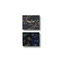 Happy Socks 해피삭스 컬러풀 남여공용 양말 2팩 느낌 행운 세트 사이즈 9-11