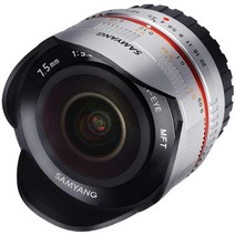 SAMYANG 단초점 어안 렌즈 7.5mm F3.5 피쉬 아이 마이크로 포서즈용 실버