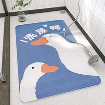 매트 가정용 싸우나 바닥 화장실 욕실 샤워실 새끼 스팀청소기, C01-400x700MM(파워 미끄럼방지 편안, T01-샤워 오리