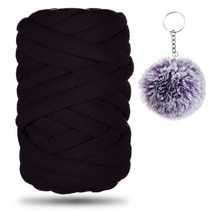 엣지프로 자이언트 얀 벨벳 가방 빅얀 1KG 망고실 루피실 핑거니팅 뜨개실 만들기, 02. 블랙