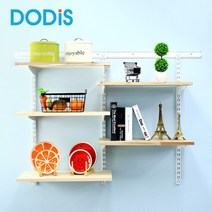 도디스 찬넬선반 다용도실 인테리어 베란다 철제벽선반, 아이보리, 600x240, 900_2단