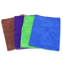 소프트 초극세사 얇은 주유소 세차장 타올 촉감좋은 차량청소 새차 보들, (40cmX40cm)색상랜덤