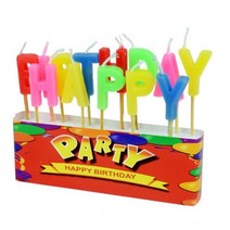 이니셜초 생일 케이크 레터링 촛불 해피벌스데이 HAPPYBIRTHDAY 1세트