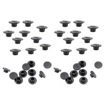 40 pcs 헤드셋 소켓 헤드 커버 모자 육각 나사 알렌 키 볼트 모자 m5 m6 너트 커버, 다중, 설명한대로, 검은색