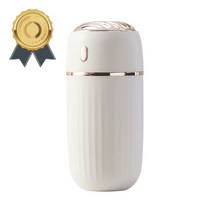 초음파식 미니가습기 (280ml) 무지가습기 통세척가습기 원룸가습기, 상품선택, White