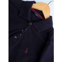 W(S)헤지스 카라 긴팔티셔츠 네이비