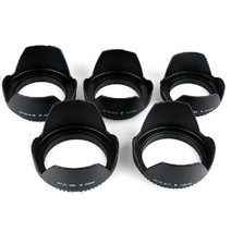 캐논 EOS 77D 80D 90D 반란군 T8i T7 T7i T6i T6s T6 SL2 SL3 DSLR 카메라 용 58mm 디지털 튤립 꽃 렌즈 후드, 72mm, 72mm