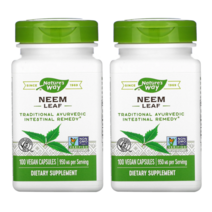 1+1 네이쳐스웨이 네이처스웨이 님 잎 Neem Leaf 950mg 100 비건 캡슐 채식주의자 인도멀구슬나무 글루텐프리