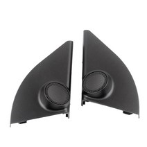 car door panel audio 혼 커버 트위터 triangular speaker 스피커 커버 트림 for toyota rav4 2014-2018, 검은 색