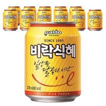 팔도 비락 식혜 캔 238ml, 6개
