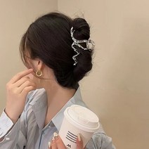 초대형 메탈 헤어집게핀 꼬임디자인