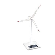 다이캐스트 풍차 풍력발전기 구조물 건전지 작동 회전 모형 키덜트 미니어처 볼펜꽂이, 화이트 M083C 구동 느린 회전
