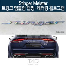 TaD 스팅어 마이스터 엠블럼 랩핑 레터링홀로그램 CK, 엠블럼미포함, 1개