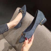 210 215 220 255 260 구두 빅사이즈 여자 작은발 809899, 225, 그레이 블루 T 3CM