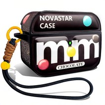 Novastar 에어팟 프로 2세대 케이스 커버 부드러운 가죽 에어팟 프로 케이스 귀여운 여성 및 남성용 재미있는 카와이 에어팟 프로 2 케이스 커버 랜야드 키체인 포함 (, Coffee