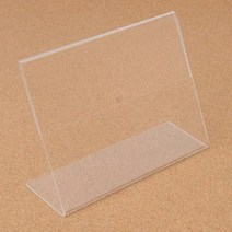 다용도 투명 아크릴 삼각 안내 꽂이 140X100MM