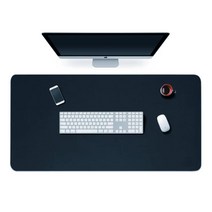 큰 넓은 와이드 가죽 고우 책상 데스크 테이블 커버 매트 패드, 밀릭 데스크 패드 그레이 대