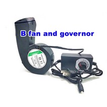 대포송풍기 낙엽송풍기 충전 미니 송풍기 에어 낙엽 청소기 3700rpm 7.32w 0.61a dc12v usb 대용량 이중 볼 베어링 난연 재료 터보 공기 팬 거버너, b 팬과 주지사