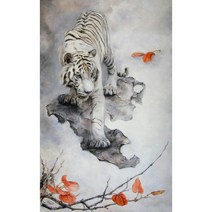 돈이들어오는 동물 우드 직소퍼즐 호랑이 행운 금전 상징 그림 300 500 1000피스 선물용 집중력향상 성인용 장난감, 1000, 바