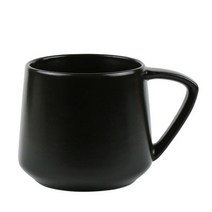 피오 무광 머그컵 420ml 블랙 카페 커피잔