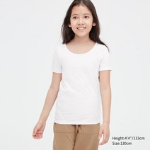유니클로 KIDS히트텍U넥T반팔