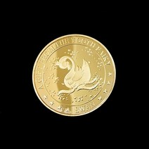 치아 요정 금 도금 기념 동전 크리 에이 티브 변경 선물 실제 금속 암호화, [14] swan