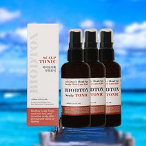 바이오디톡 탈모증상 완화 두피가려움 두피열 쿨링 스칼프 기능성 두피영양 토닉, 3개, 100ml