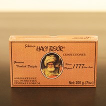 하즈베키르 터키쉬딜라이트 위드 헤이즐넛 200g Haci Bekir 로쿰, 1개
