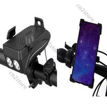 4in1 자전거 휴대폰 거치대 라이트 보조배 터리 벨소리, 4000mA, 오렌지