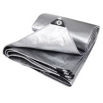 타포린방수포 PVC 타포린 신소재 양면 실버 비닐천막 그라운드시트 다용도 4X5 4X8, 두꺼운이중은색타포린-폭4mX길이5m
