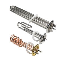 온수기 가열 히티봉 220v380v 심야전기 보일러 히터, 63mm 순수 구리 380V/9KW