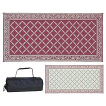Reversible Mats 119123 야외 파티오 2.74 x 3.66m(9 12피트) 블루/라이트 그린 RV 캠핑 매트 253066, 9x18