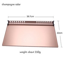 액자형 테이블 고정 도구가 있는 알루미늄 합금 트레이 분리형 아티스트 교체 트레이 스케치 페인팅 랙 크기 ., 없음