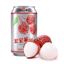 [현호중국식품] 중국식품 훙보라이 리치탄산음료수 330ml 24개입 1박스