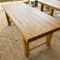 고재 테이블 인테리어 오래된 모던 고제 느릅나무 식탁, 160x70x8두꺼운테이블75높이, 직접설치, 기타