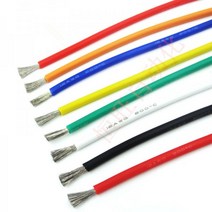 1 미터 실리콘 전자 와이어 12AWG 14AWG 16AWG 18AWG 22AWG 24AWG 26AWG 28AWG 30AWG 소프트 케이블 테스트 라인 diy용, 10 Yellow _ 09 28 AWG