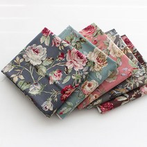 면20수 평직 - 수입풍빅로즈가든 5컬러 플라워원단 홈패션 패브릭 퀼트 천, 진그레이