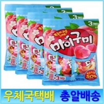 오리온 마이구미 복숭아(3번들)*4봉, 165g, 4개