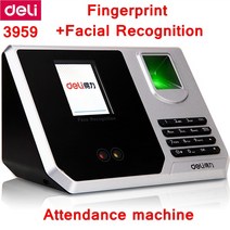 출근 퇴근 기록 실시간 출퇴근 카드 기록부 지문인식 델리 3959 지문 얼굴 인식 시간 출석 기계 다기능 타임 머신 26